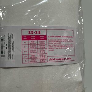 Tights size girl 12-14